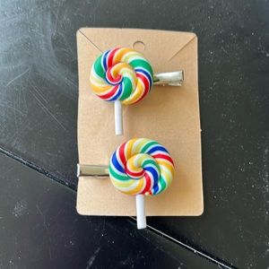Lollipop hair clips